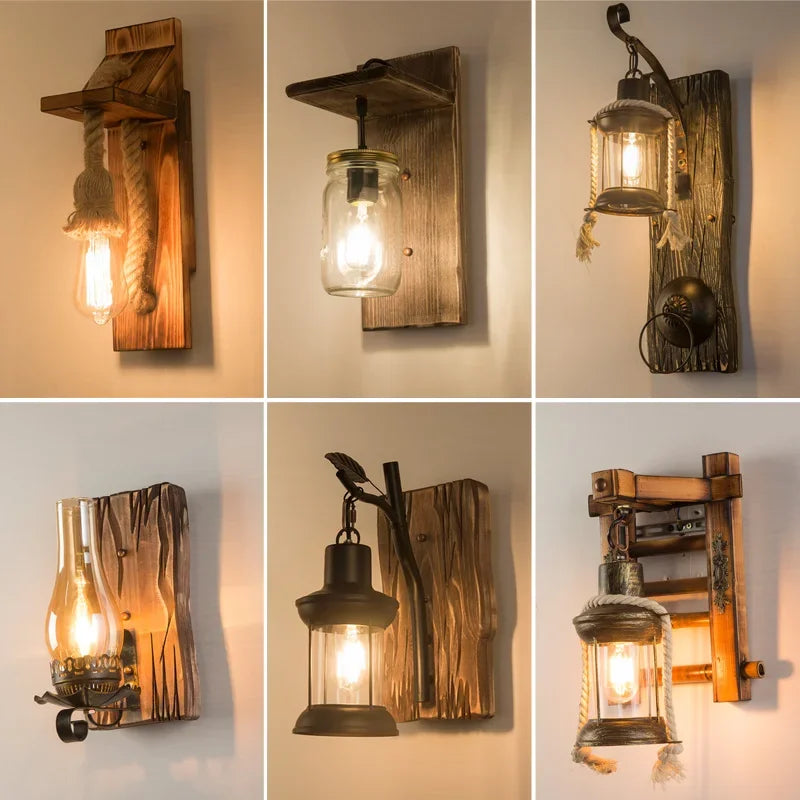 Industrial Retro Wall Lights for Axya - Stylish Interior Decor for Home or Business