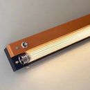 Axyaa Dimmable LED Wall Sconce, Elegant Orange & Black Metal Design