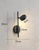 Nordic Rotation Adjustable LED Wall Lamp for Bedroom Living Room by Axyaa