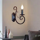 Axyaa European Iron Art Wall Lamp for Living Room Bedroom Balcony