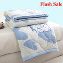 Axyaa Summer Cool Quilt - Breathable Washed Cotton, Skin-Friendly & Print Design