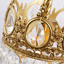 Axyaa Crystal Crown Copper Wall Lamp - French Light Luxury Retro Lighting