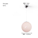 Axyaa Nordic Glass Ball Pendant Light for Bedroom and Living Room