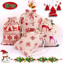 Axyaa Christmas Drawstring Pouches for Gifts & Snacks