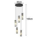 Axyaa Crystal Chandelier Pendant Light for Luxury Living Room and Bedroom
