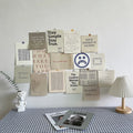 Axyaa Nordic Retro Wall Decor Photo Card Stickers DIY Art Postcard Set