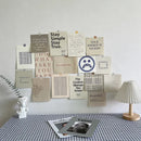Axyaa Nordic Retro Wall Decor Photo Card Stickers DIY Art Postcard Set