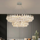 Axyaa LED Crystal Chandelier Ceiling Lamp for Living Room Lighting