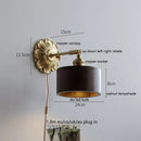 Axyaa Nordic Copper LED Wall Lights - Modern Indoor Lighting for Home Bedroom Lighting