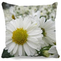 Axyaa Chrysanthemum Floral Polyester Cushion Cover Home Decor Pillowcase