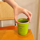 Axyaa Kawaii Ceramic Coffee Cup 400ml Cute Korean Mug Tea Water Juice Espresso Gift