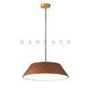 Axyaa Nordic Wood Grain Metal Pendant Light Fixture for Home Dining Room Kitchen