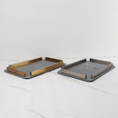 Axya Metal Decorative Tray for Home Organization and Decoration