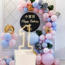 Axyaa Numbers Neon Sign 0-9 with Stand Base - USB Powered Dimmable Light Sign