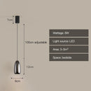 Axyaa Suspension LED Pendant Lights - Adjustable Ceiling Lighting for Bedside, Living Room, Bar