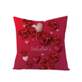 Valentine's Day Love Heart Cushion Cover 45x45cm by Axyaa