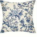 Axyaa Blue Floral Bird Pattern Pillowcase - Home Decor Brand