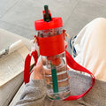 Axyaa 800ML Straw Water Bottle - Portable Infuser Filter for Juice & Bubble Tea