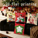 Axyaa Christmas-themed Pillow Covers for Sofa Bed Car Home Decor