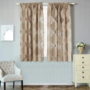 Axyaa Light Brown Floral Jacquard Curtain, European Style for Living Room, Home Balcony.