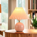 Axyaa Nordic Pleated Table Lamp - USB Art Night Light for Bedroom