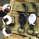 Axyaa Heavy Duty ID Reel Carabiner Keychain - Holds Multiple Tools