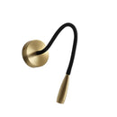 Axyaa Modern Copper Wall Lamp LED for Bedroom Study, Bedside Reading Light