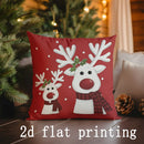 Cute Christmas-themed Axyaa Pillow Covers for Sofa, Bedroom, Car - Rectangular Cushion