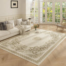 Axyaa Plush Green Bedroom Carpet Soft Floor Mat Study Rug Large Area for Living Room