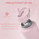 Axyaa Pink Daisy Insulated Stainless Steel Water Bottle