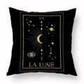 Axyaa Tarot Black Pillowcase 45x45cm for Home Decor and Living Room