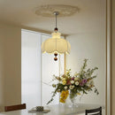 Axyaa Vintage Fabric Pendant Lamp Chandelier for Living Dining Room