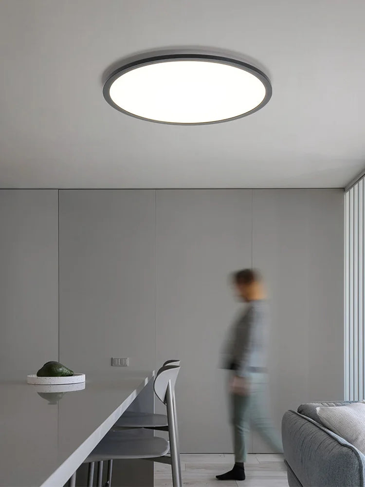 Axyaa Ultrathin LED Ceiling Lamp, Modern Round Lights for Living Room, Bedroom, and Dining Area