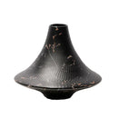 Axyaa Resin Conical Vase with Geometric Ornaments for Home Decoration