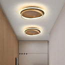 Axyaa Nordic Wood LED Ceiling Light for Bedroom Living Room Dining Balcony