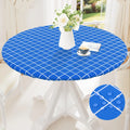 Axyaa Round Moroccan Tablecloth 60inch Waterproof Heat-Resistant Dining Kitchen Table Cover