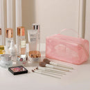Axyaa Mesh Clear Cosmetic Bags Small Large Makeup Bag Portable Toiletry Organizer
