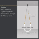 Axyaa Modern Art LED Bar Chandelier Pendant Light