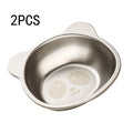 Axyaa Kids Bear Stainless Steel Dinner Bowl - Cute & Durable Salad Plate