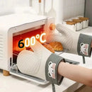 Axyaa Silicone Kitchen Gloves: High Temperature Resistant Non-Slip Baking & Oven Gloves