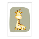 Axyaa Cute Animal Canvas Print Nursery Wall Art for Baby Kids Room