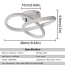 Axyaa Acrylic LED Chandelier Pendant Light Modern Nordic Style Design for Bedroom Cloakroom