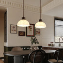 Axyaa Retro Glass Pendant Chandelier: Elegant LED Hanging Light for Home Dining Hall Bedroom