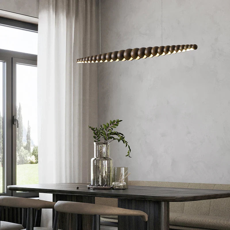 Axyaa Modern Wooden Pendant Lights for Kitchen Island, Dining Room & Office