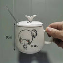 Axyaa Cartoon Ceramic Mug - Fun Tea & Coffee Cup Gift