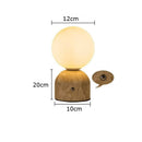 Axyaa Natural Stone LED Desk Lamp | Pastoral Style Modern Home Decor | Bedroom Study Table Light