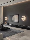 Axyaa Marble LED Wall Lamp: High-class Nordic Lighting Fixture for Living Room, Bedroom, Hallway.