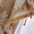 Axyaa European Jacquard Short Curtain for Elegant Home Decor