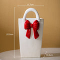 Axyaa Handbag Ceramic Vase Hydroponic Art Flower Desktop Decor Jar bouquets arrangements