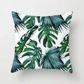 Axyaa Tropical Leaf Cactus Monstera Cushion Cover 45*45cm - Decorative Pillowcase
